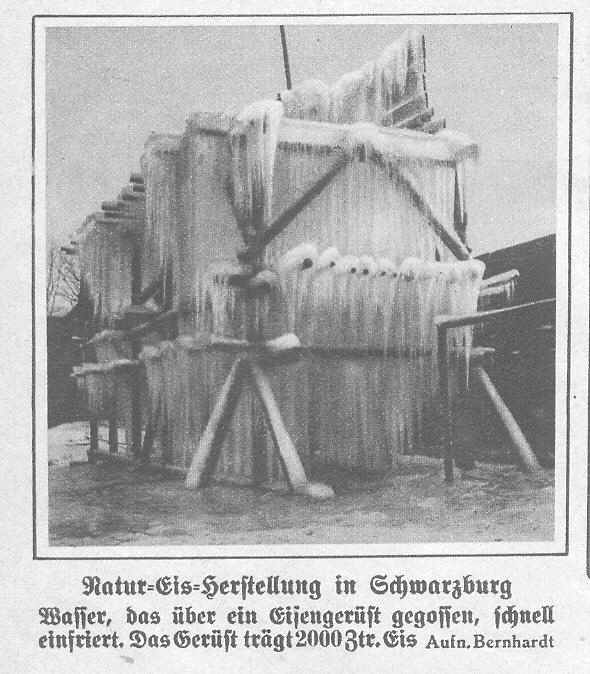 Eisgewinnung - Eisengerüst in Schwarzburg