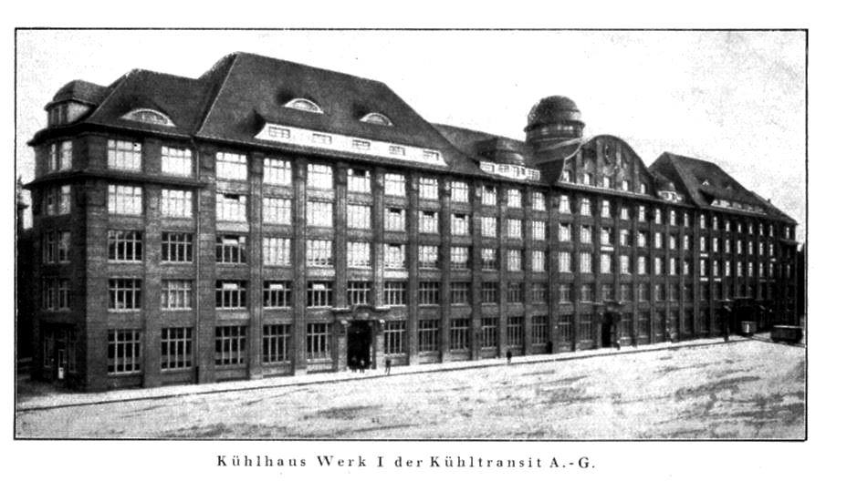 Kühlhaus Werk 1 der Kühltransit A.G. in Leipzig
